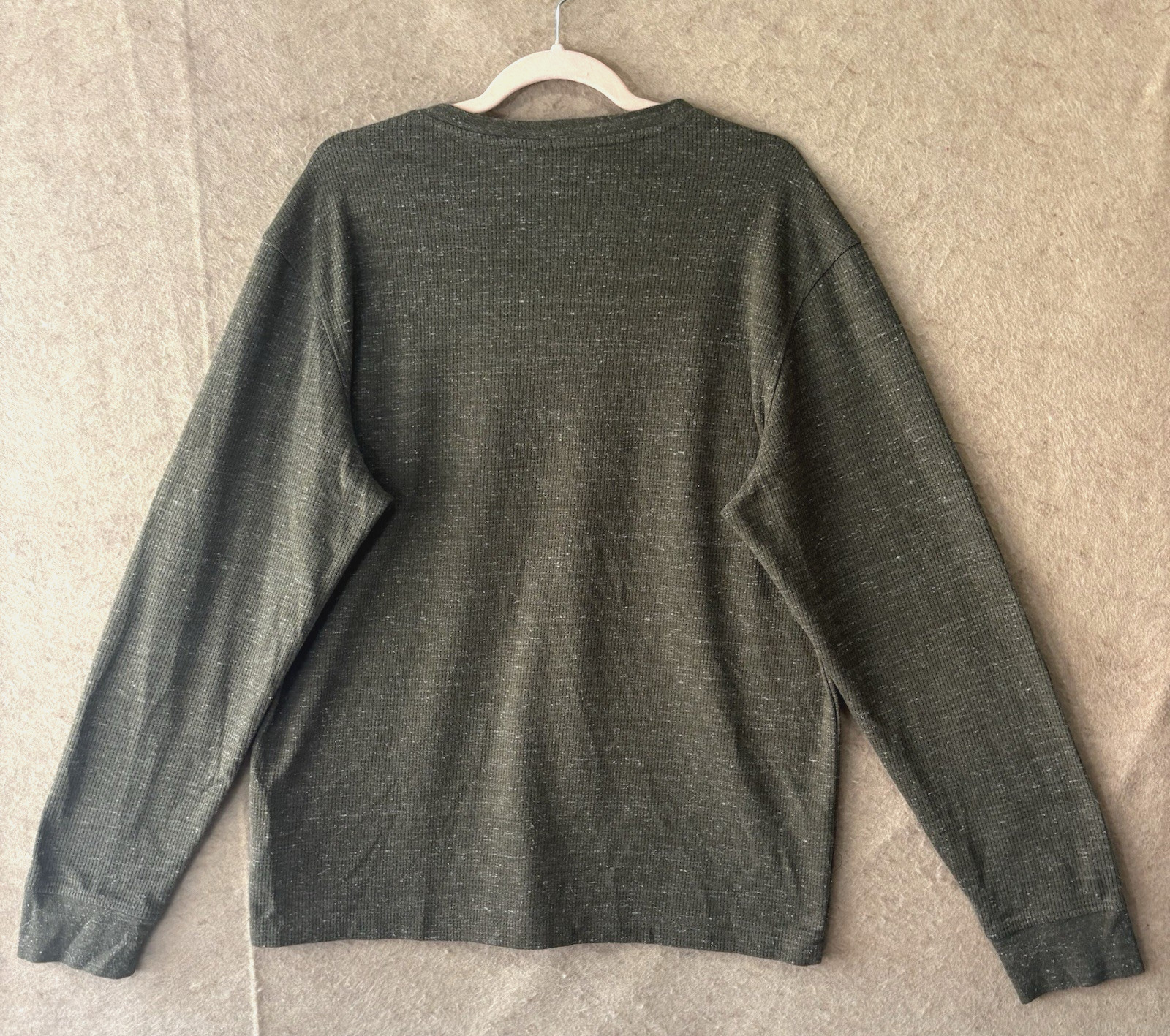 01 Algo Performance Shirt Mens XL Green Henley Quick Dry Wicking UV 40 gallery