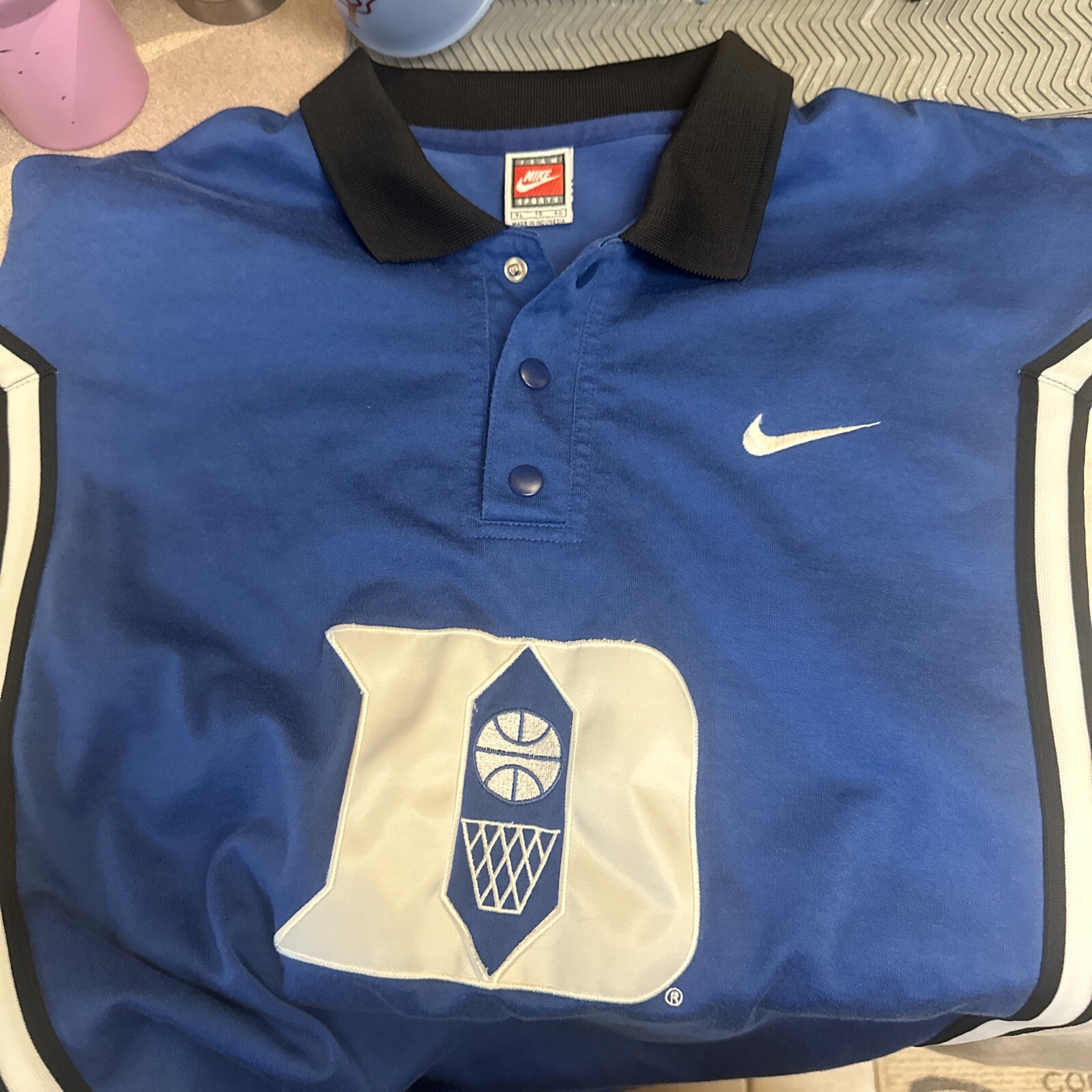 Vintage Authentic Nike DUKE Blue Devils NCAA Shooting Warm-Up Game Jersey sz XL gallery