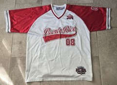 212 NYC sport jersey City Series Puerto Rico #08 red Sz XXL Vtg Streetwear
