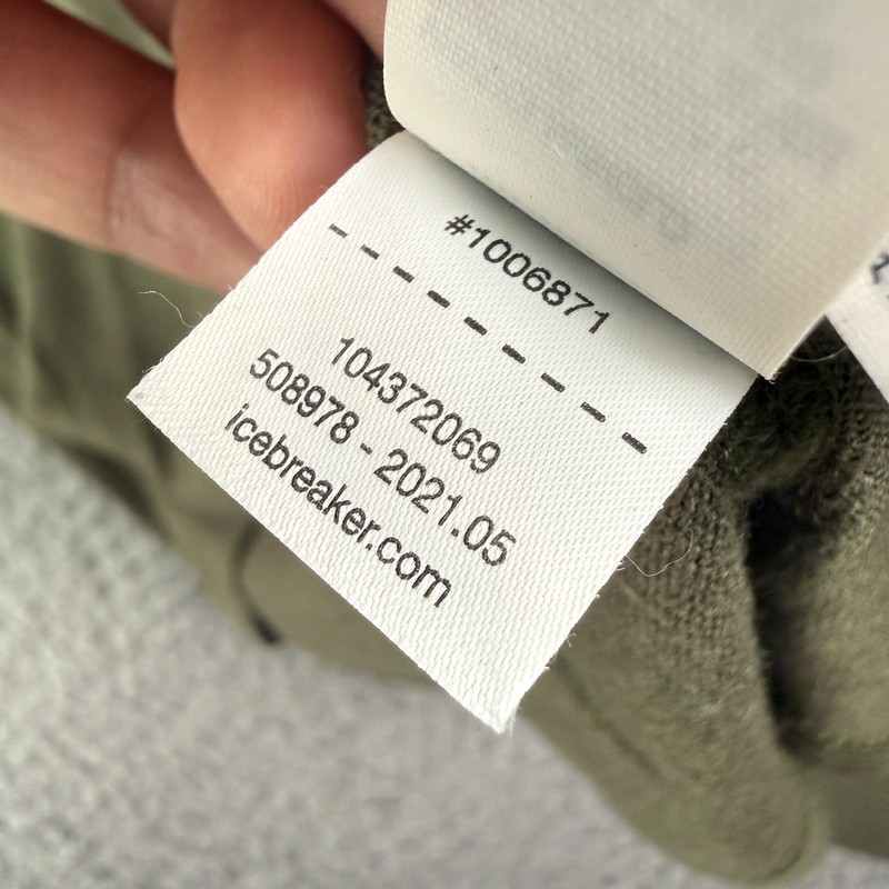 Icebreaker Merino Wool 260 Tech Long Sleeve Half Zip Activewear Top Mens M Green gallery