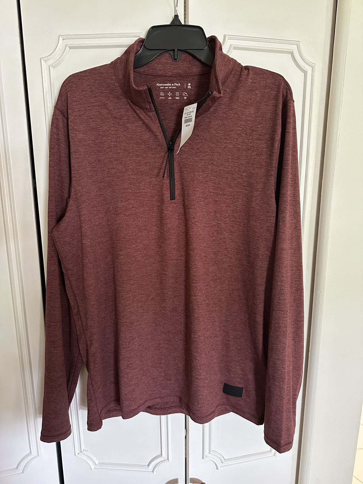 Abercrombie & Fitch Pullover Men’s Soft Air Knit Half Zip LS Shirt Size M NWT gallery