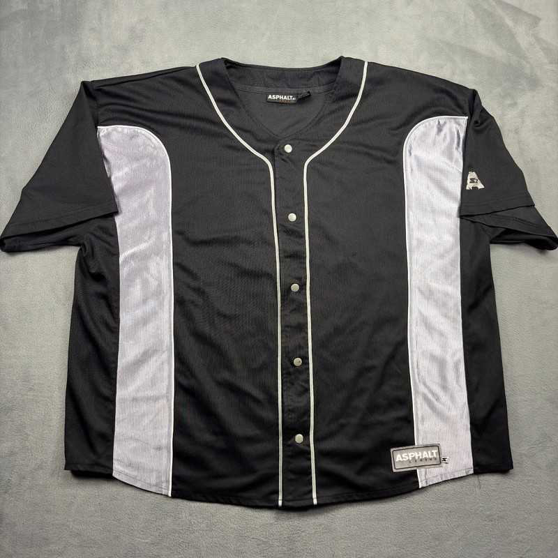 Vtg Starter Jersey Men's 2XL Black Asphalt Legends Y2K Hip-Hop Street All-Stars gallery