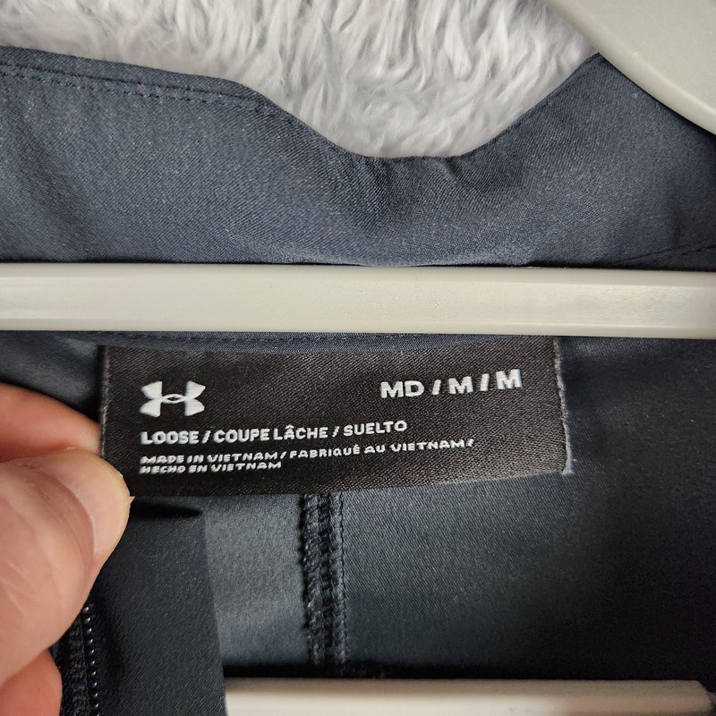 Under Armour Pullover Mens Medium Gray 1/4 Zip University Of Michigan Logo Sport gallery