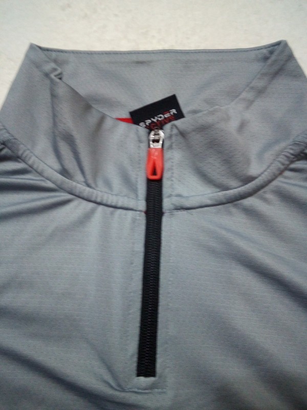 Spyder Men's Active 1/4 Zip Performance Pullover Gray Lightweight Long Sleeve gallery