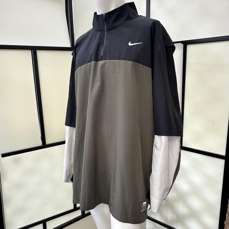 Nike Dri-FIT Golf Club Pullover Mens 3XL Green 1/4 Zip Mock Neck FQ1155-010 gallery