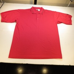 VINTAGE NIKE Cotton Poly GOLF PREPPY POLO SHIRT Mens L Magenta Pink GRAY TAG