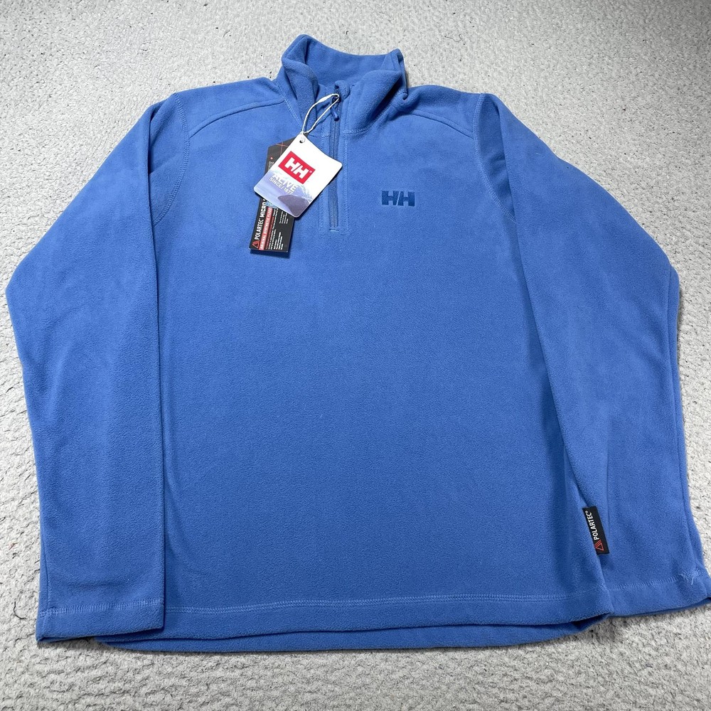 Helly Hansen Pullover Mens Small Blue Polartec Fleece 1/4 Zip ILYA 2024 Sailing