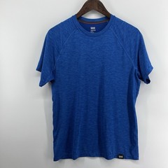 Saxx Shirt Men Small Blue Aerator UPF 25 Polyester Sun Protection Tee T-shirt