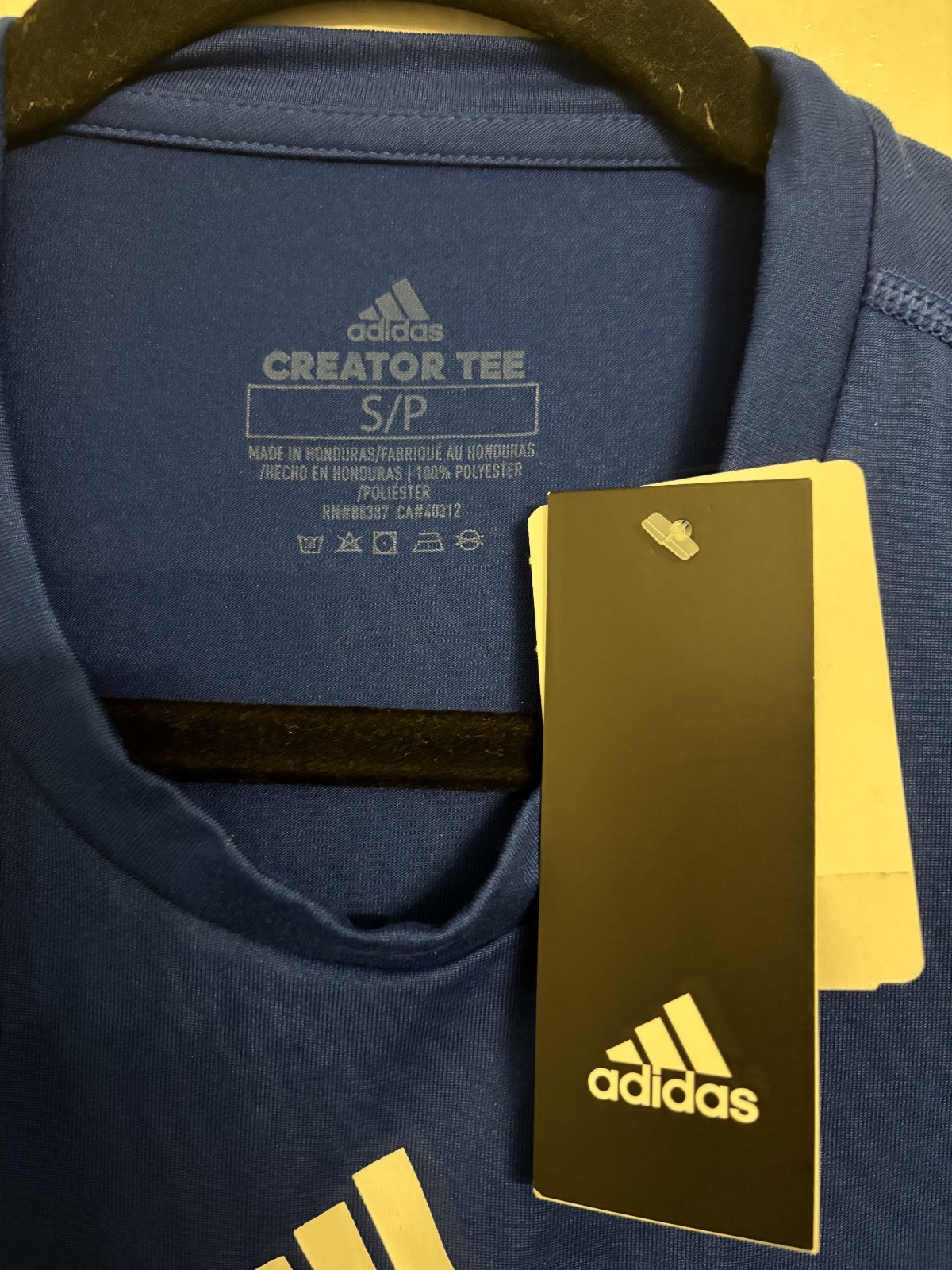 Adidas Creator Tee Blue Short Sleeve Athletic Shirt Men’s Small NWT gallery