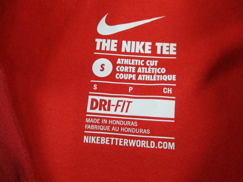 Nike Shirt Men Small Red Raglan Legend BSBL Baseball 3/4 Sleeve Crewneck Drifit gallery