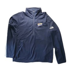 The North Face “Ball Park Buns & Rolls” 1/4-Zip Pullover Men’s XL Blue Stretch