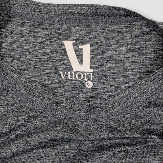 Vuori Tradewind Performance T Shirt Men XL Grey Active Athleisure Workout Gym gallery