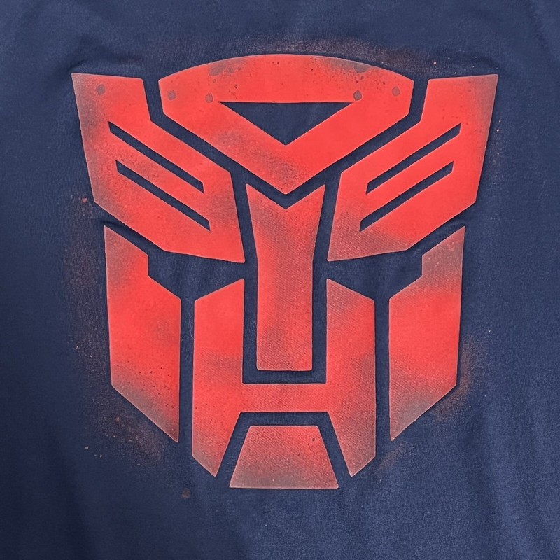 Under Armour Transformers AutoBots Logo HeatGear Navy Blue Shirt Mens Size Large gallery