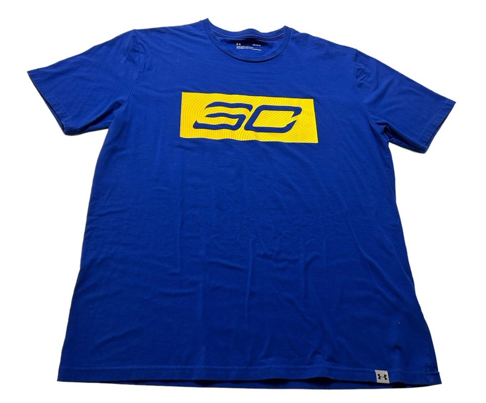 Under Armour Steph Curry Heatgear Loose Fit T-shirt Adult Unisex Large LG Blue