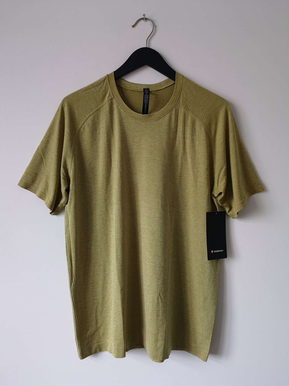 NWT LULULEMON AGLD/DWGN Yellow Green Metal Vent Tech SS 2.0 Top Shirt Men's XXL gallery