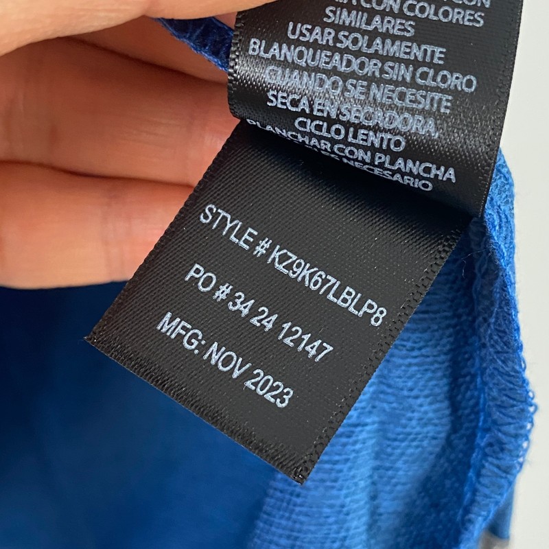 Kenneth Cole Golf Pullover Mens L Blue 1/4 Zip Stretch Light Performance Stretch gallery