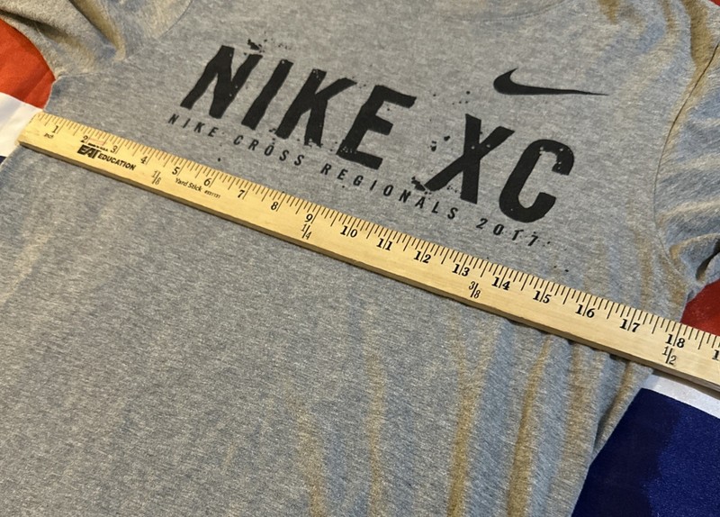 Nike XC Cross Regionals 2017 NXR Mens S Gray Long Sleeve Shirt Cross Country Tee gallery