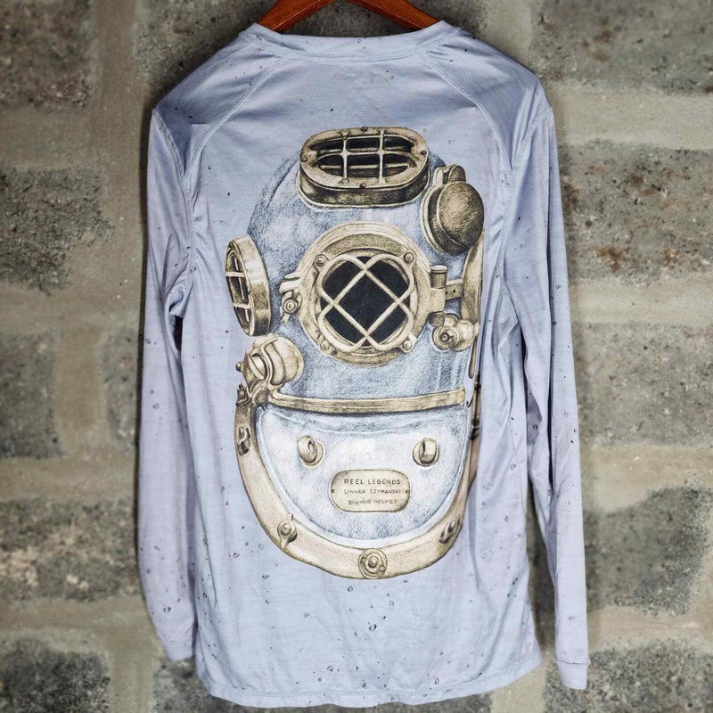 Reel legends Linnea Szymanski diving helmet long sleeve shirt SMALL gallery