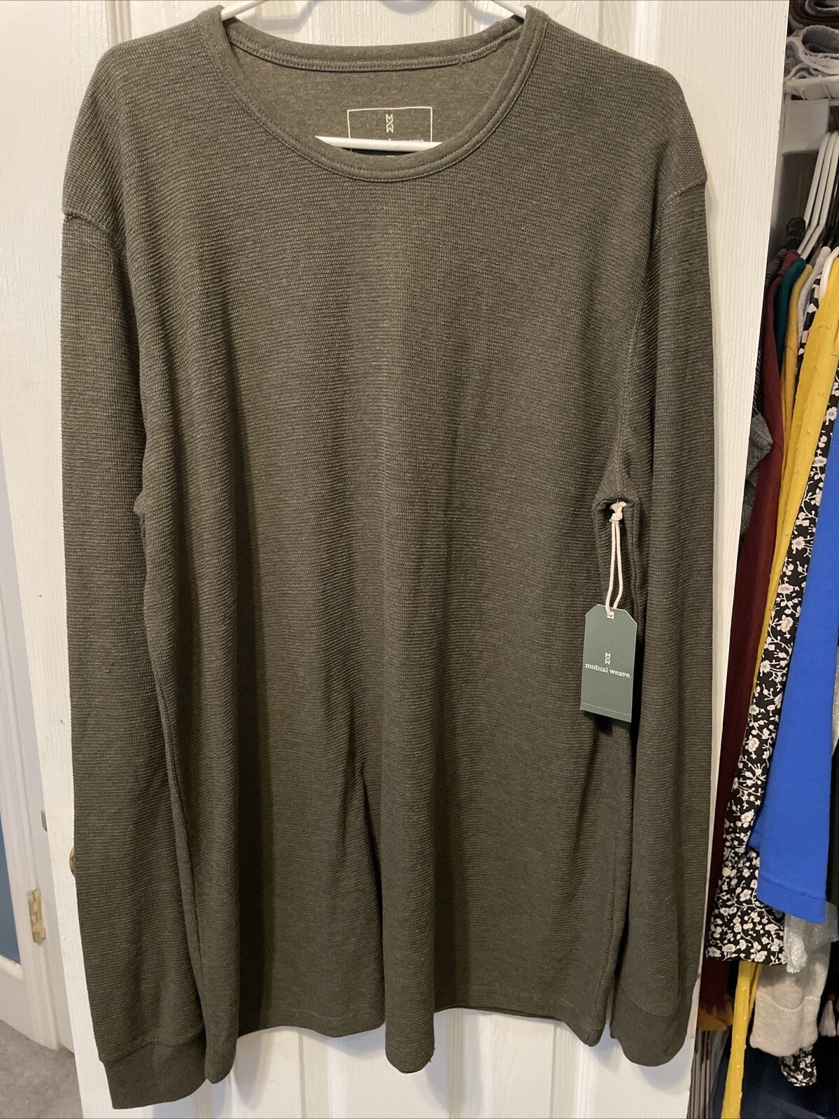 Mutual Weave Thermal Shirt Men’s Dark Olive Heather Big & Tall XL NEW WITH TAGS gallery