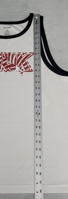 Vintage Tony Hawk Mens Tank Skater Grunge Y2K XL White Black Trim Red Logo gallery