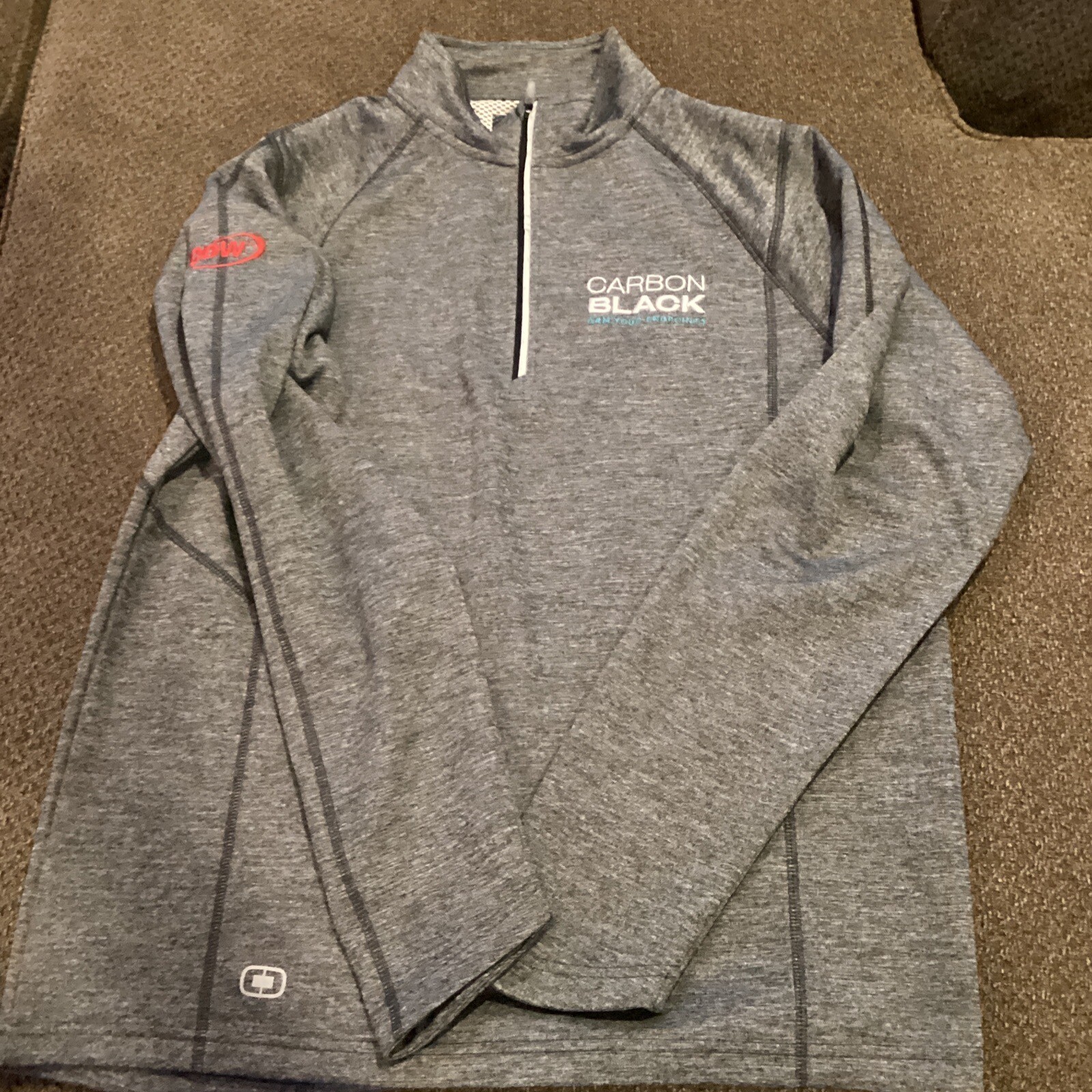 Carbon Black Arm Your Endpoints Ogio Quarter Zip Mens L Excellent Condition gallery