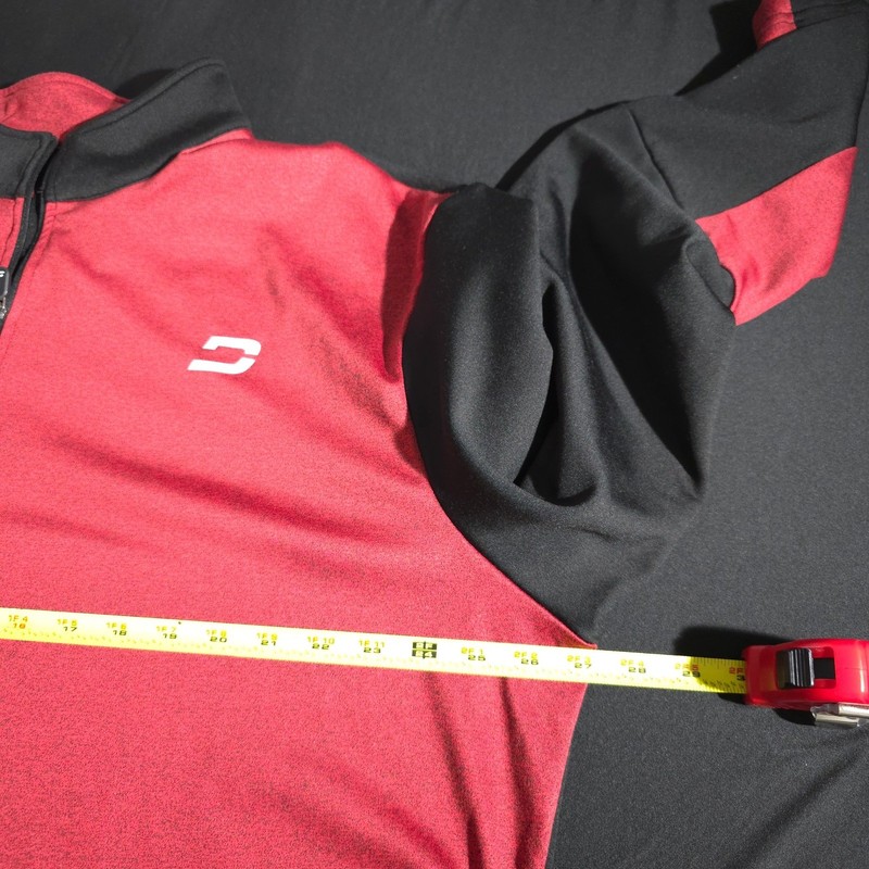 Druids 1/4 Zip Pullover Men 3XL Red Black Athletic Performance Long Sleeve Shirt gallery
