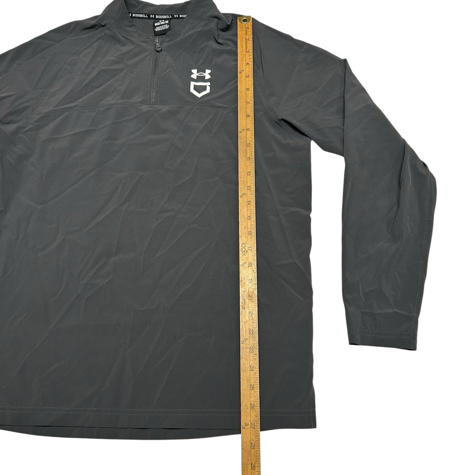 Under Armour Mens Size M Jacket Utility Cage Baseball Pullover Gray Long Sleeve gallery