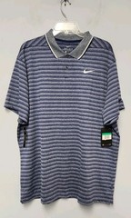 Nike Dri-FIT Men’s Vapor Golf Polo Shirt Blue Striped Size XL CK4744-492