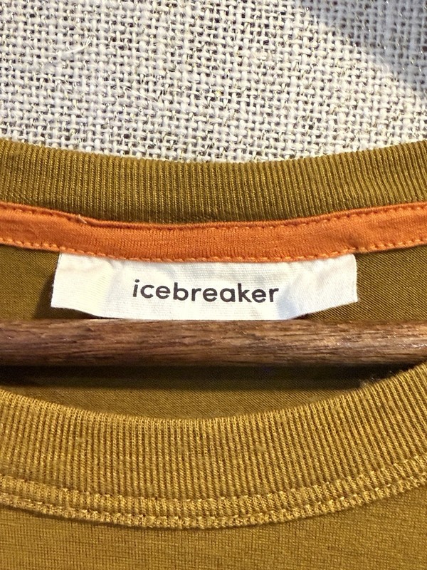 Icebreaker MerinoFine 100% Merino Wool T-shirt Loden NEW Tiny Holes Travel Tee!! gallery