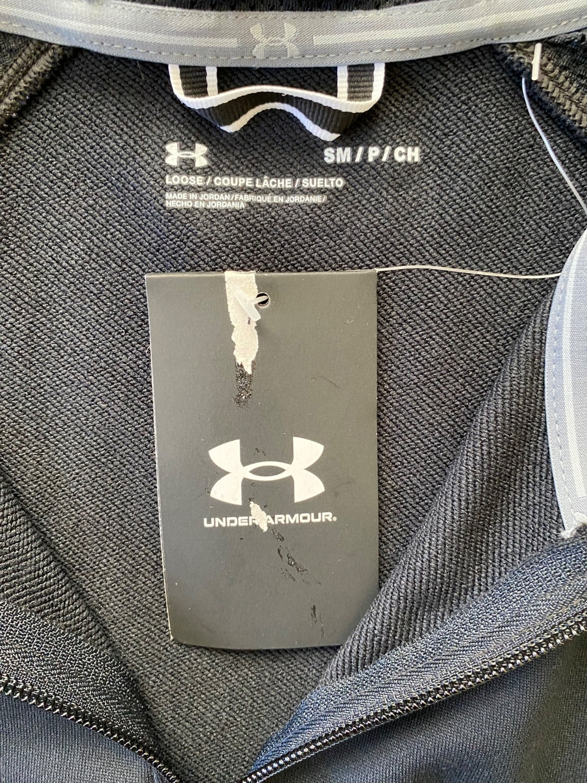 UNDER ARMOUR Loose Fit Command Short Sleeve 1/4 Zip Hoodie~Men's Size SMALL~NWT gallery