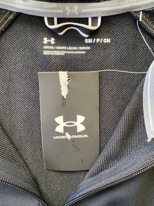 UNDER ARMOUR Loose Fit Command Short Sleeve 1/4 Zip Hoodie~Men's Size SMALL~NWT gallery
