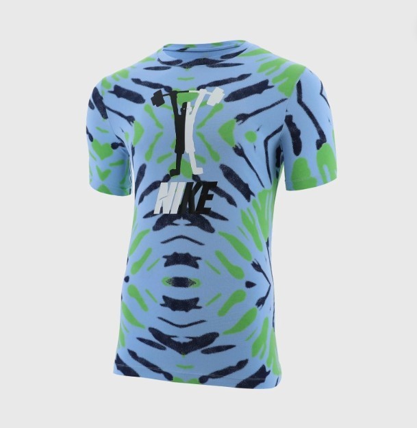 Nike Workout Dri-Fit Festival Tie-Dye Tee Blue Men's SIZE L LARGE 🔥NWT RARE gallery