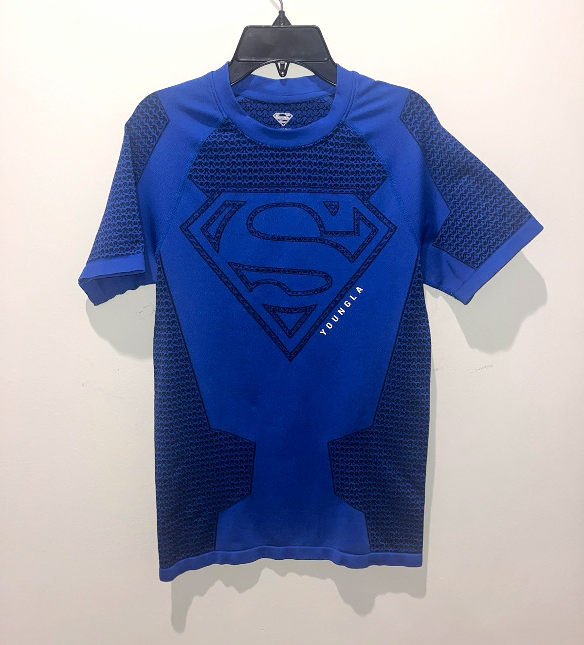 YoungLA Superman Compression Shirt Blue Medium gallery