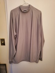 Footjoy Mens XL Gray Long Sleeve Baselayer Stretch Golf Shirt No Logos