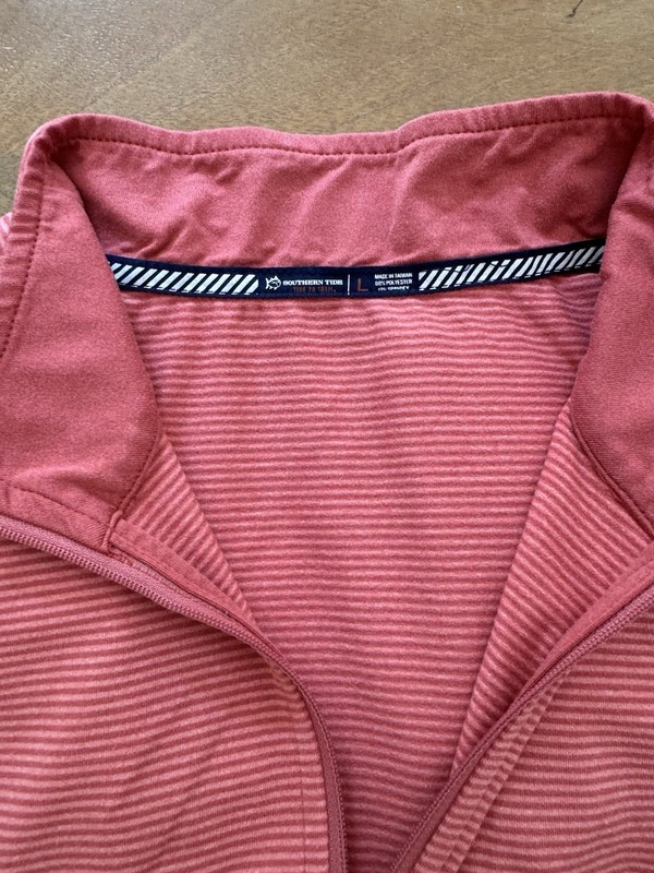 Southern Tide Quarter Zip Red Large gallery