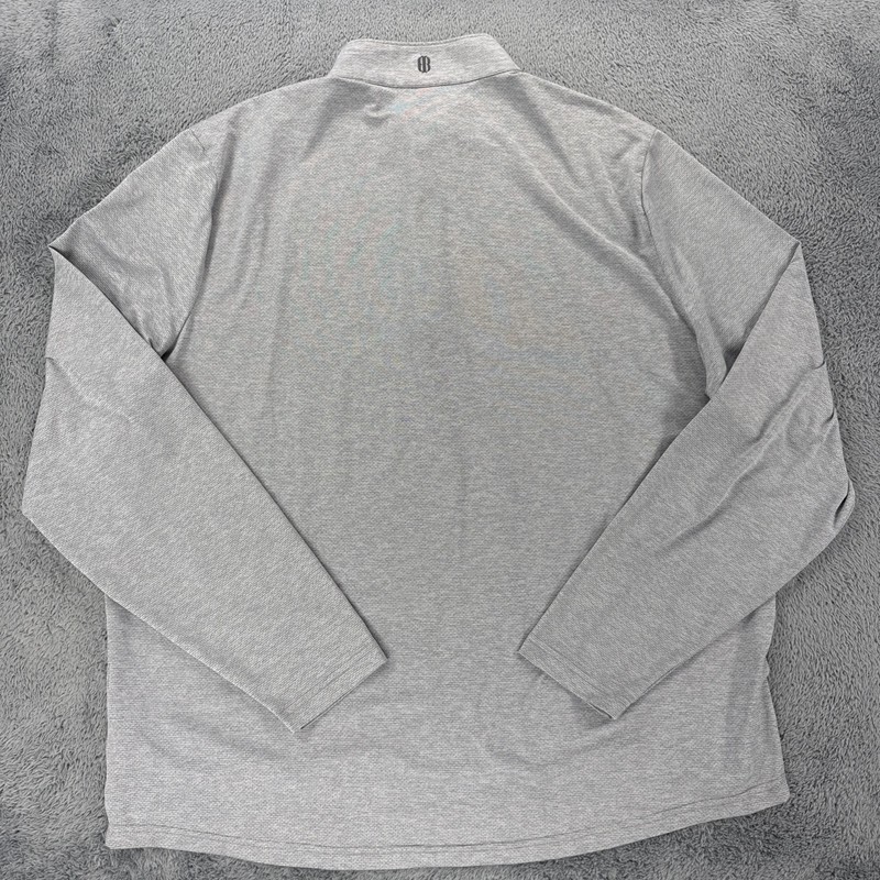 Holderness & Bourne Mens The Bell Pullover 1/4 Zip Tailored XL Heather Gray gallery