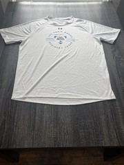 Under Armour Tech The Tech Tee White Graphic Crew Neck Logo T-Shirt Men L
