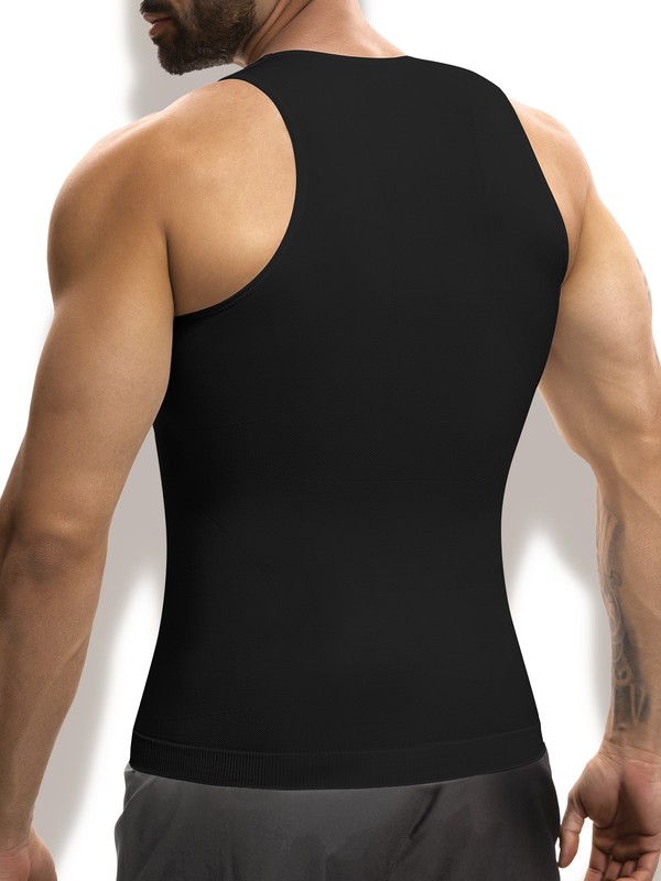 Mens Belly Chest Compression Tank Slim Shaper Tummy Control Underwear Tee gallery