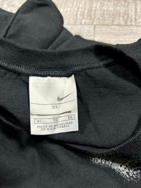 VTG Y2K Nike Tank Top Men's XL Black Basketball Hoops Center Swoosh Streetwear gallery