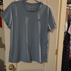 Under Armour Men’s Blue Loose Fit Crew Neck Tagless Logo T-Shirt XL