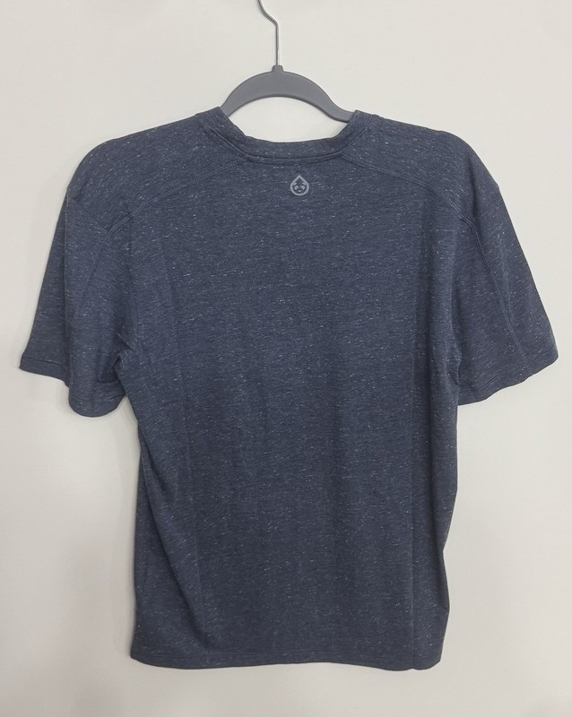 Tasc Men's Recess Tech Short Sleeve T Navy Heather Bamboo Size Small gallery
