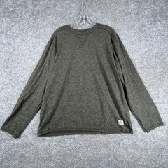 Rugged Elements Durable Utility Shirt Mens XL Green Marled Crew Neck Pullover