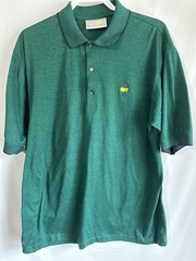 Vtg Masters Augusta National Golf Shop Slazenger Men’s Green Polo Shirt Large