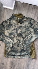 Huk Men’s M Camo 1/4 Zip Long Sleeve Fishing Pullover Green/Gray