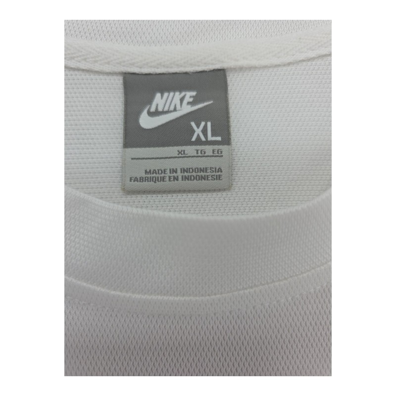 Nike Shirt Mens XL White Black Stripe Short Sleeve Athletic Tee Gray Tag gallery