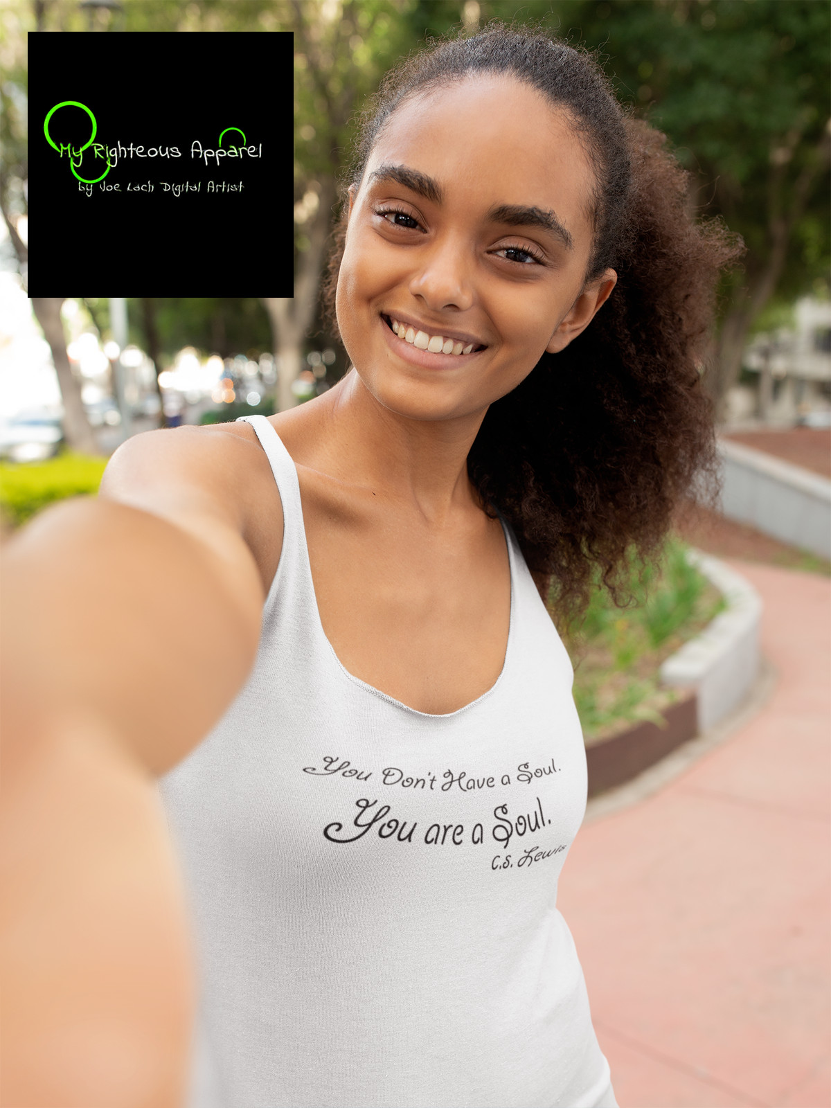 Next Level Ideal Racerback Tank "You are a Soul" gallery