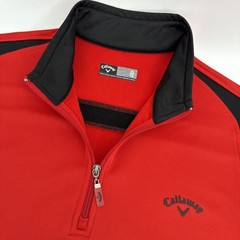 Callaway Golf 1/4 Zip Pullover Men’s XL Red Fleece Lined Performance