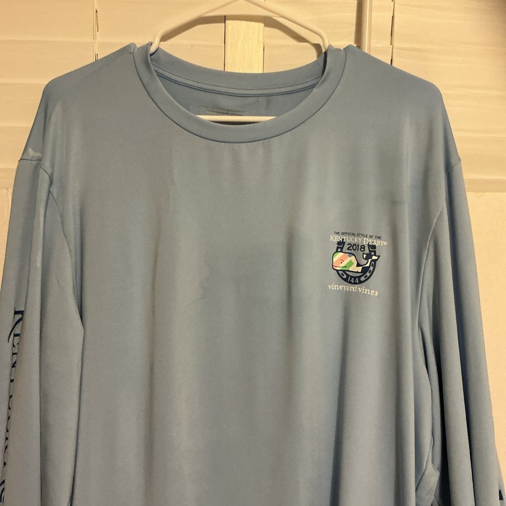 Lassic Vineyard Vines 2018 Kentucky Derby Long Sleeve Dri Fit XL
