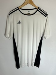 Adidas Entrada 18 T-shirt Climalite Sports | Men’s | White/Black | Large