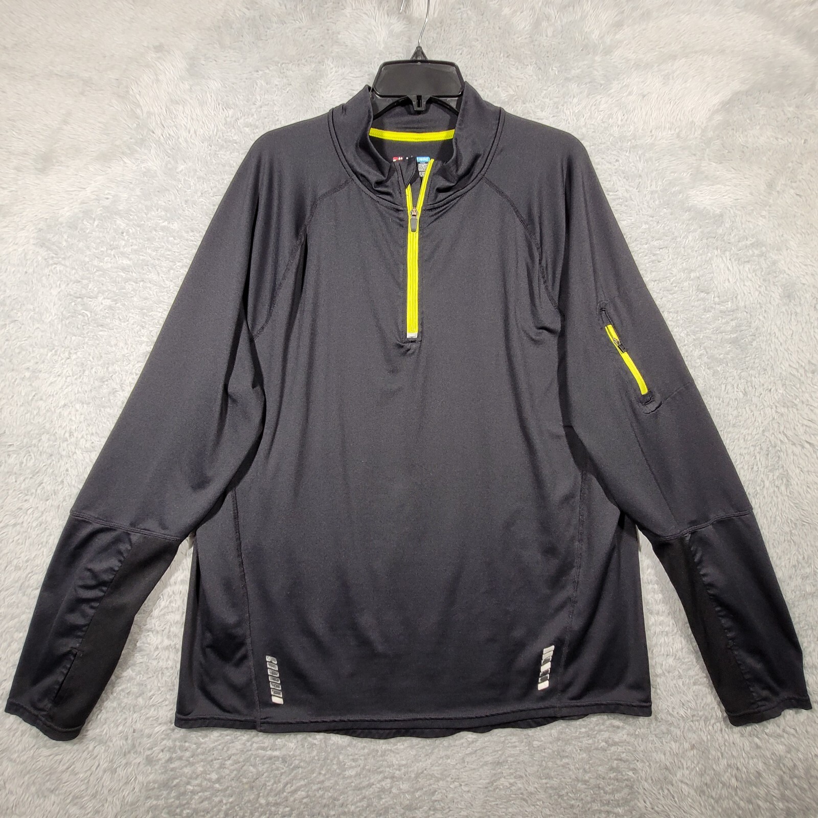 Fila Sport Running Pullover Mens 2XL Black 1/4 Zip Long Sleeve Activewear * gallery